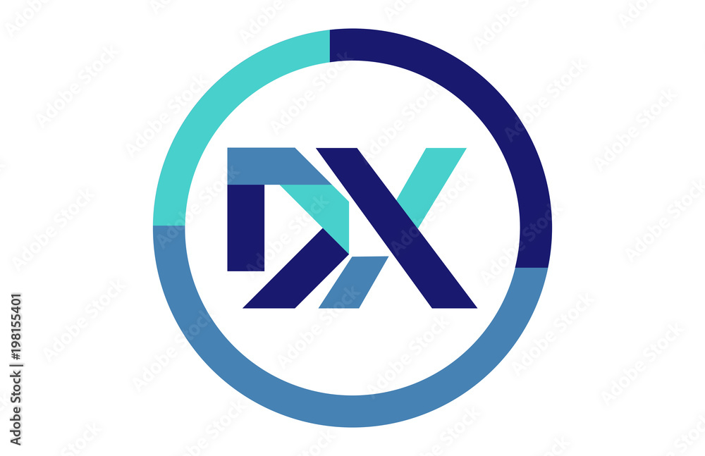 DX Global Blue Ribbon letter Logo DX Global Blue Ribbon letter Logo