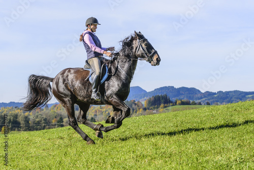 Workout für Pferd und Reiterin