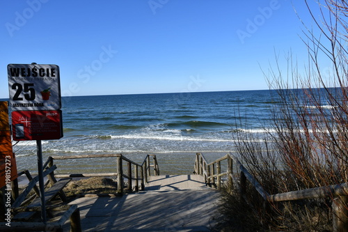 Impressions from Jastrzebia Gora, a seaside resort on the Polish Baltic Sea coast, here you can see pictures of the beach photo