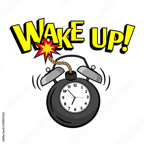 Wakeup bomb clock