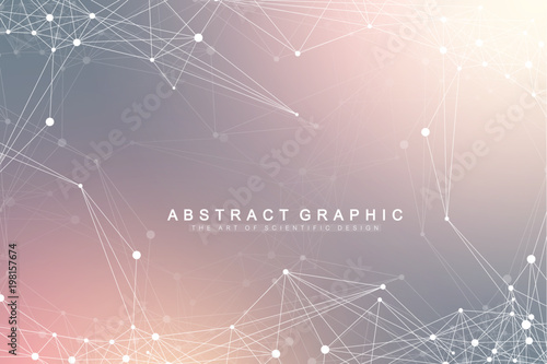 Global network connection. Network and big data visualization background. Futuristic global business. Vector Illustration.