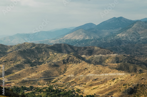 Arid landscape. Northern Kurdistan  Turkey