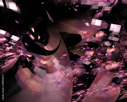 Abstract background. Fractal splinters