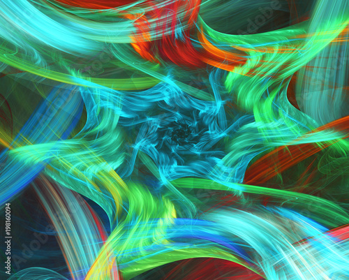 Abstract background. Fractal strokes