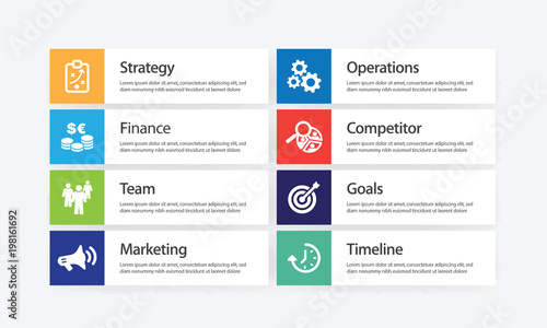 Business Plan Infographic Icon Set