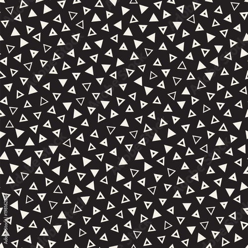 Seamless primitive jumble minimalism patterns. Randomly scattered geometric shapes. Abstract background design