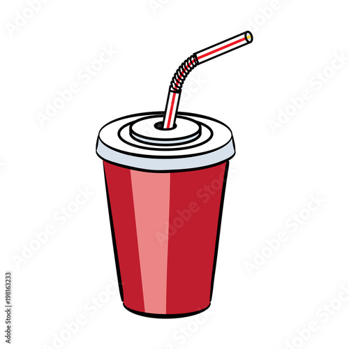 Red cup of soda