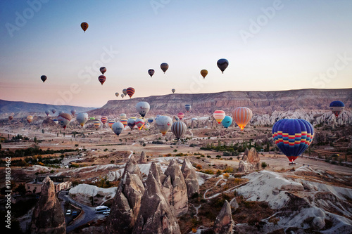 mountain landscapes of Cappadocia