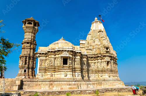 Digambara Jain Temple at Chittorgarh Fort. UNESCO world heritage site in Rajastan, India