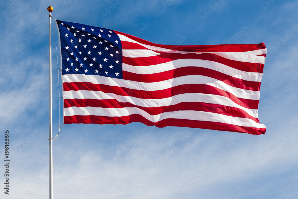Obraz premium American flag waving