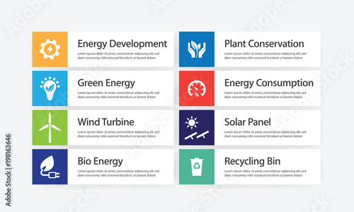 Power and Energy Infographic Icon Set