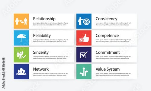 Trust Infographic Icon Set