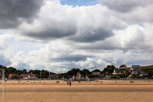 Omaha beach at Saint Laurent sur mer, one of the sites of the allied invasion on the beaches of Normandy, France. © dougholder
