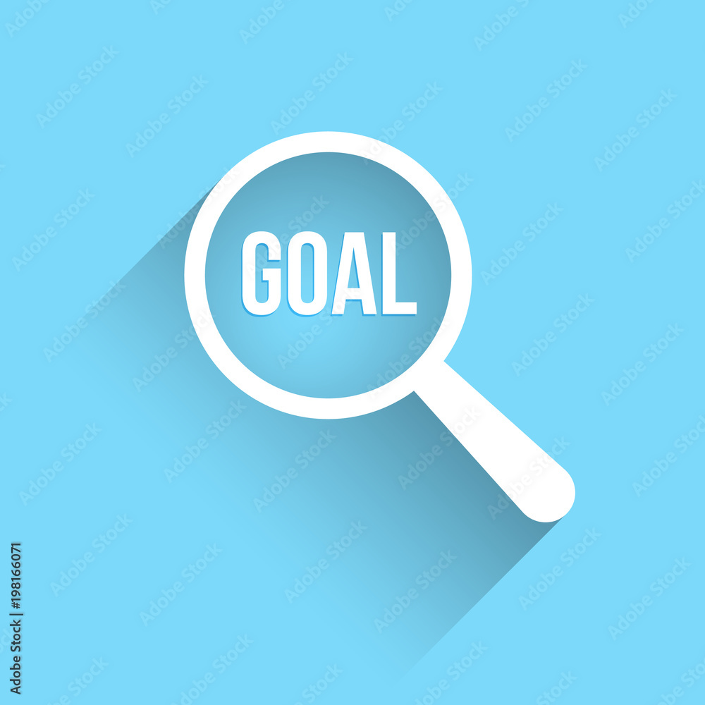 Goal Word Magnifying Glass Goal Word Magnifying Glass