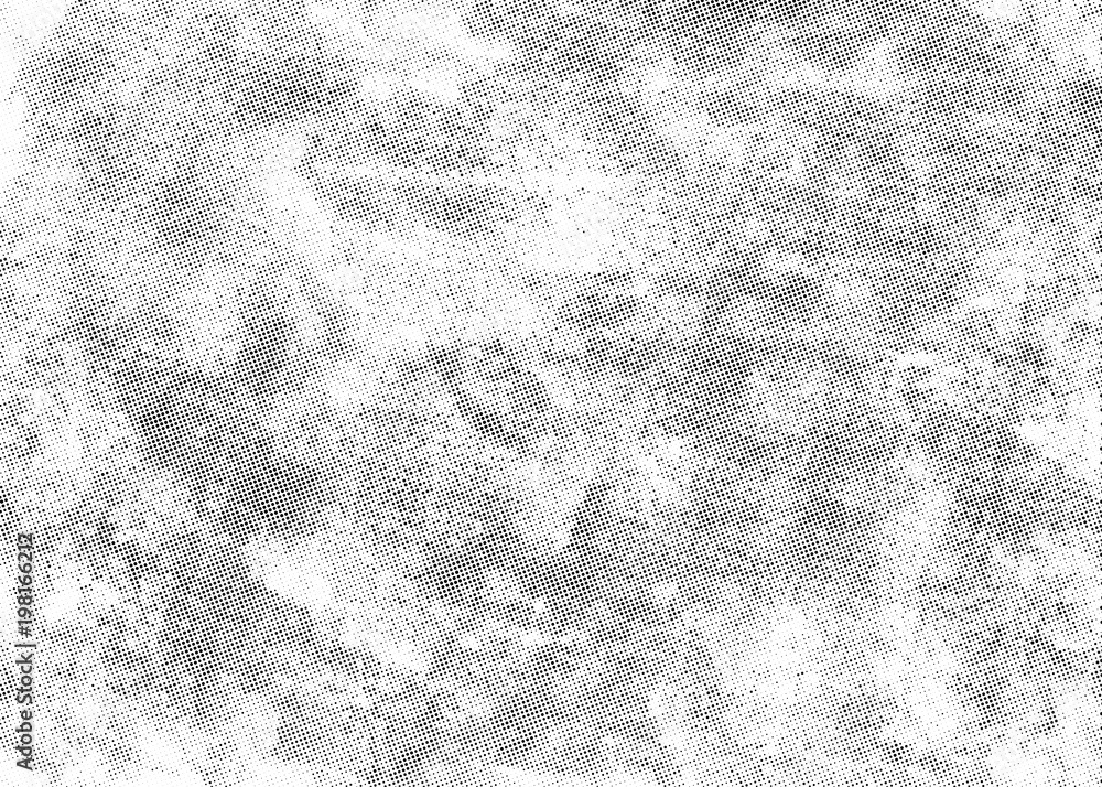 Obraz premium Subtle halftone vector texture overlay. Monochrome abstract splattered background.