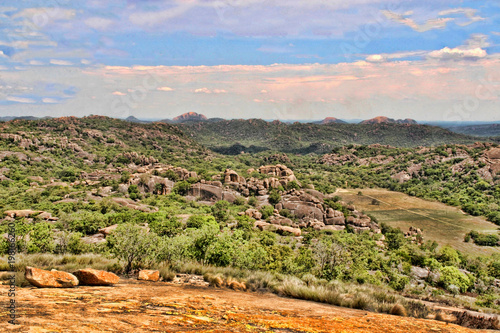 Beautiful rocky formations of Matopos National Park, Zimbabwe