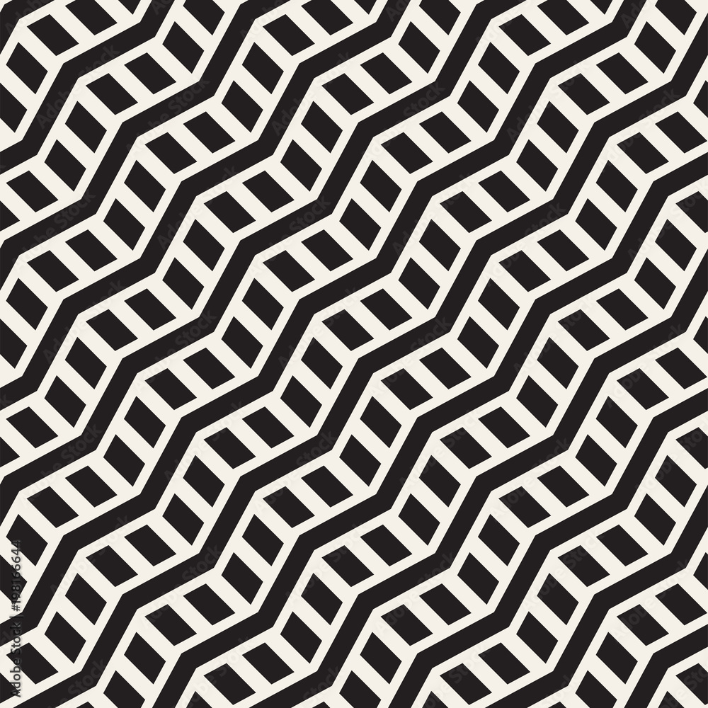 Vector seamless zigzag line pattern. Abstract stylish geometric background. Repeating lattice background Vector seamless zigzag line pattern. Abstract stylish geometric background. Repeating lattice background