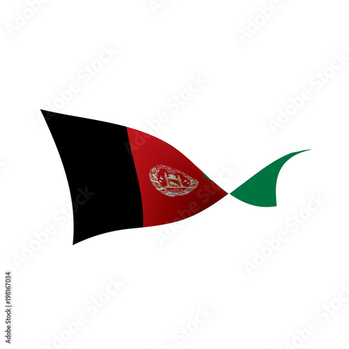 Afghanistan flag  vector illustration