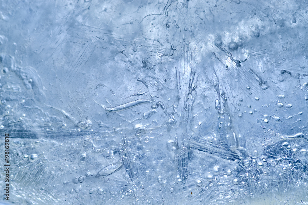 Fototapeta premium ice with air bubbles