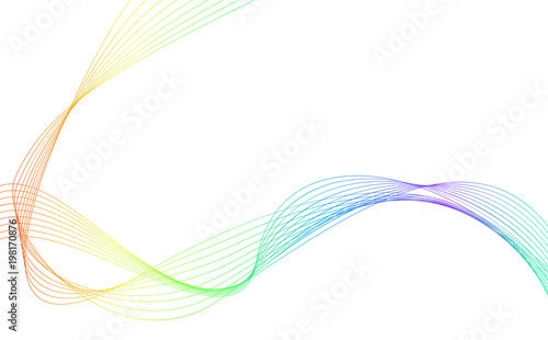 rainbow color abstract wave background template