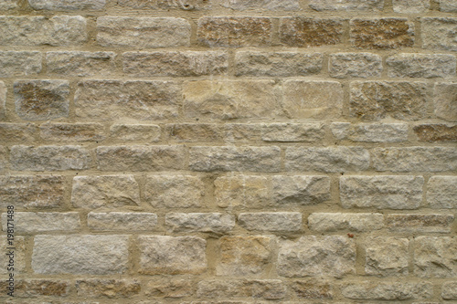 New cotswold stone building wall