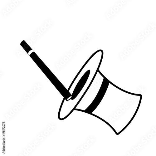 magic wand and cylinder icon