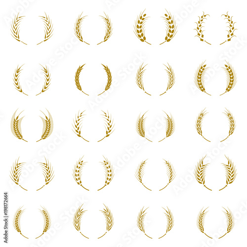 Gold laurel wreath - a symbol of the winner.