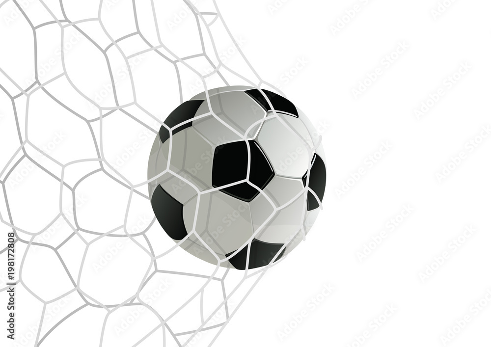 football - foot - but - ballon de foot - ballon - symbole - coupe du monde  - goal - footballeur - sport, sportif Stock Vector