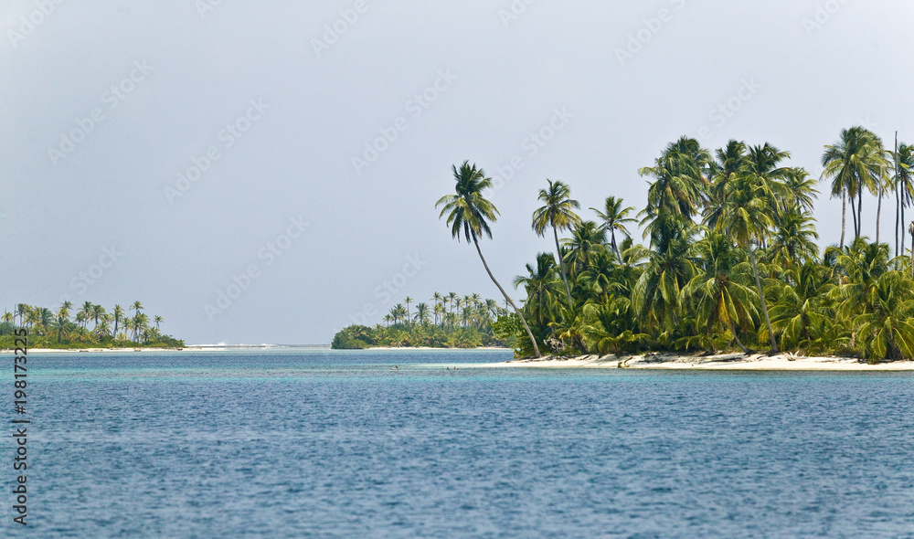 Insellandschaft in Kuna Jala,San Blas Archipel, Panama