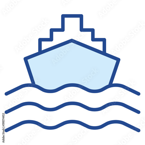 Frachtschiff Vector Icon