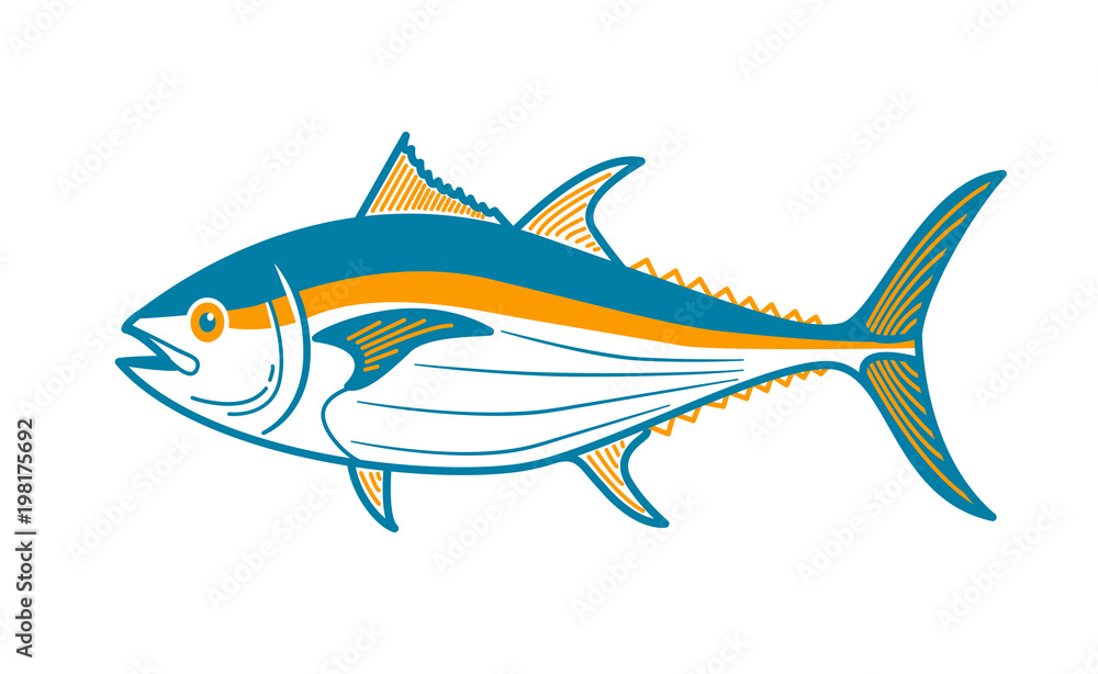 Obraz premium illustration of tuna