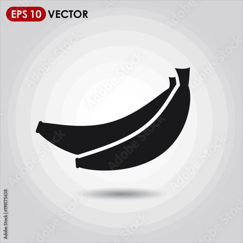 bananas single vector icon on light background
