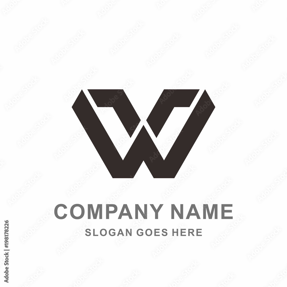 Monogram Letter W Geometric Triangle Architecture Interior Construction Business Company Stock Vector Logo Design Template Monogram Letter W Geometric Triangle Architecture Interior Construction Business Company Stock Vector Logo Design Template