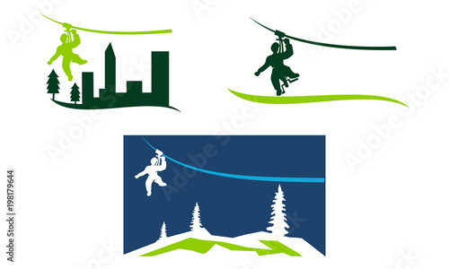Zip Logo Design Template Set