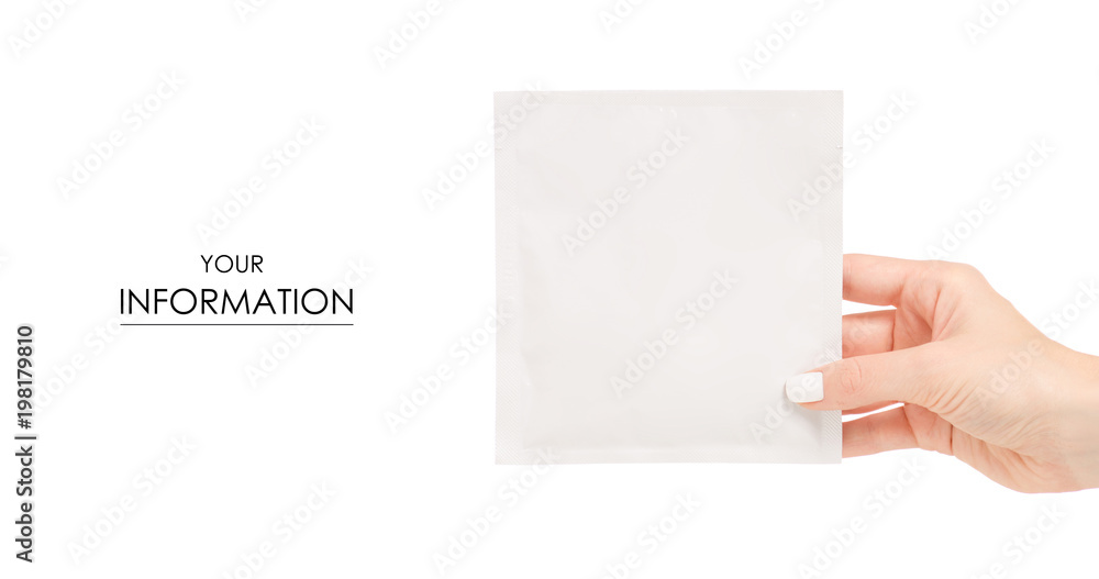 Fototapeta premium The mask for face in hand cosmetology medicine pattern