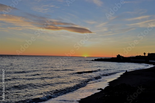 Tramonto sul mare  Andalusia