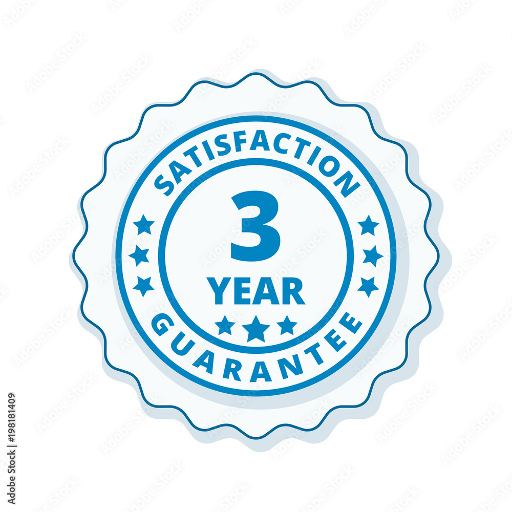 3 Year Satisfaction Guarantee illustration 3 Year Satisfaction Guarantee illustration