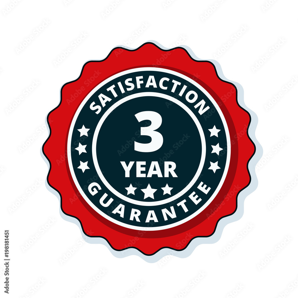 3 Year Satisfaction Guarantee illustration 3 Year Satisfaction Guarantee illustration