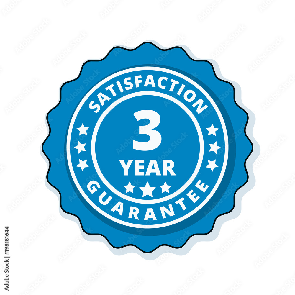 3 Year Satisfaction Guarantee illustration 3 Year Satisfaction Guarantee illustration