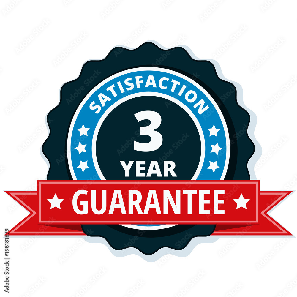 3 Year Satisfaction Guarantee illustration 3 Year Satisfaction Guarantee illustration