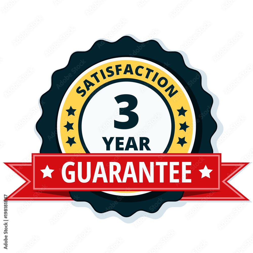 3 Year Satisfaction Guarantee illustration 3 Year Satisfaction Guarantee illustration