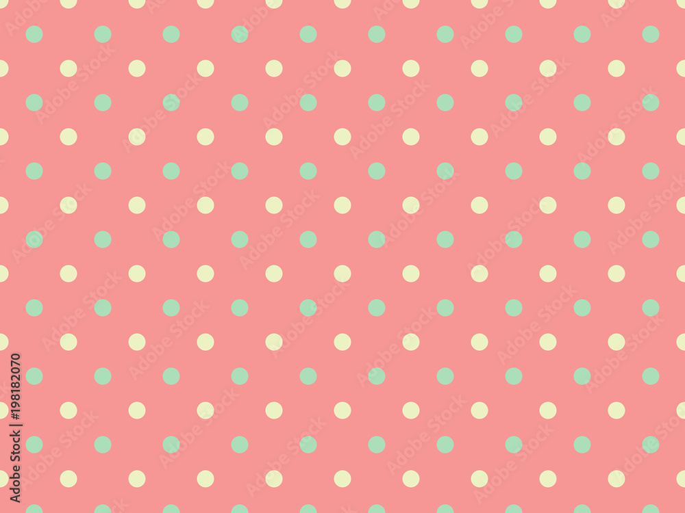 Red and Green Polka Dot Background