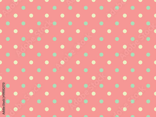 Red and Green Polka Dot Background