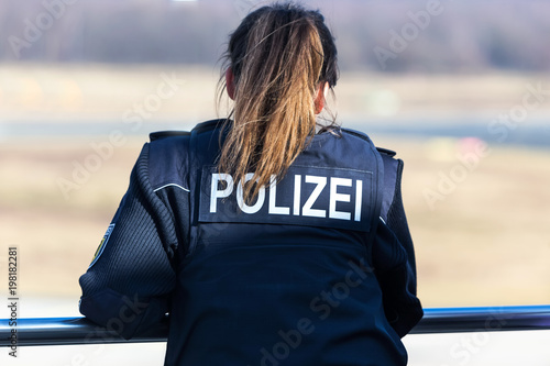 german female police officer photo