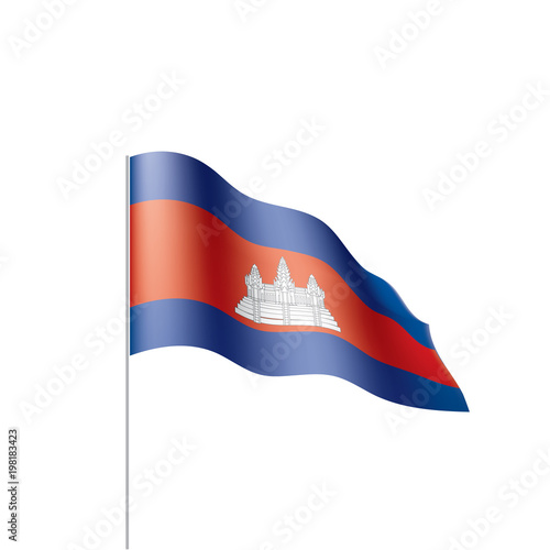 Cambodia flag, vector illustration Free Download Cambodia flag, vector illustration - GFXLoad