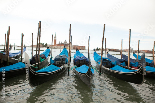 Venice, Cityscape with Gondolas. © romeof