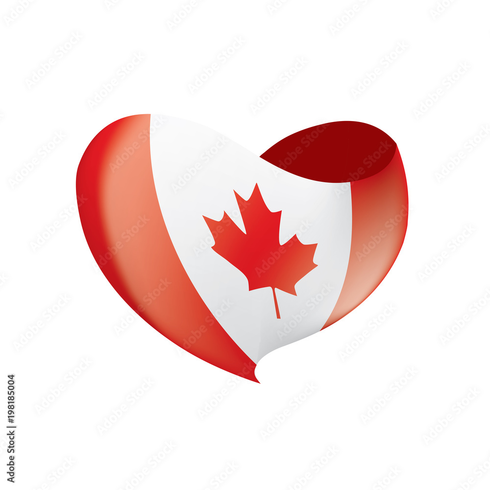 Obraz premium Canada flag, vector illustration