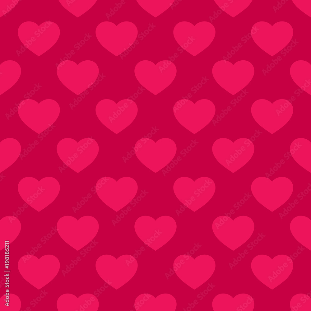 Hearts seamless pattern. Valentines day background. Vector abstract geometric red texture, repeat tiles. Love romantic theme. Design for decor, greeting cards, prints, textile, fabric, gift paper Hearts seamless pattern. Valentines day background. Vector abstract geometric red texture, repeat tiles. Love romantic theme. Design for decor, greeting cards, prints, textile, fabric, gift paper