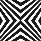 Vector pattern with black and white stripes, diagonal crossing striped lines