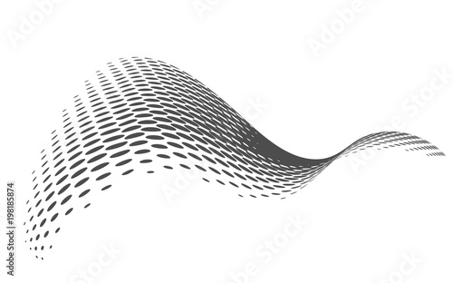 abstract art black kand white background template dotted design